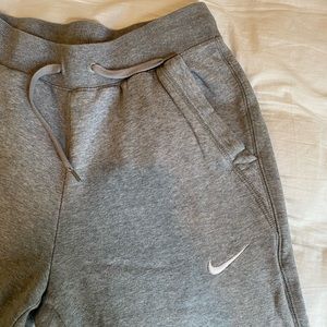 Grey Nike sweatpants